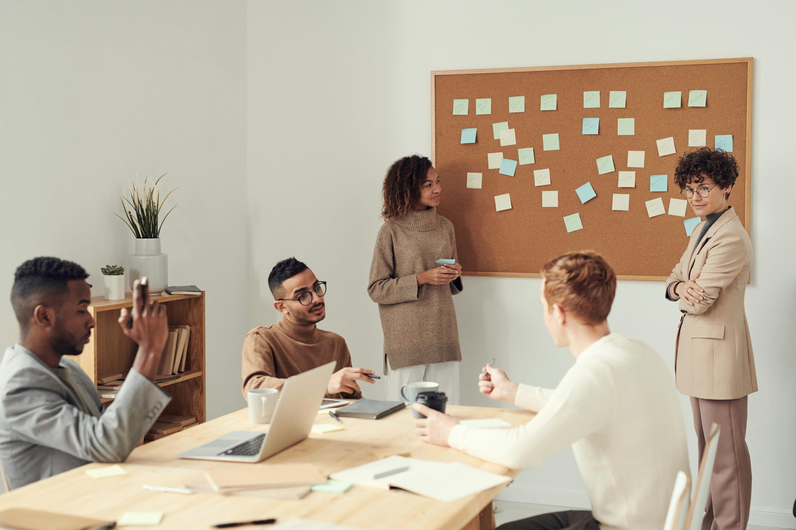 Engaged team in a meeting